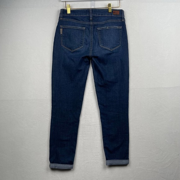 PAIGE Jeans Women's Size 27 (4) Kylie Crop‎ Cuffed  Distressed Stretch Denim - Picture 3 of 10
